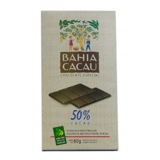 Chocolate em barra 50% cacau 80g - Bahia Cacau