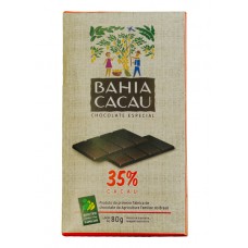 Chocolate em barra 35% cacau 80g - Bahia Cacau Chocolate em barra 35% cacau 80g - Bahia Cacau