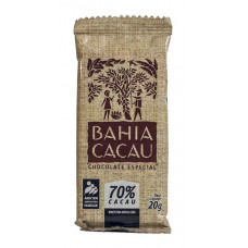 Chocolate em barra 70% cacau 20g - Bahia Cacau Chocolate em barra 70% cacau 20g - Bahia Cacau